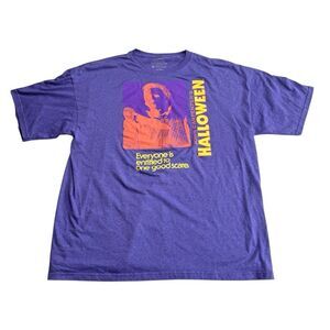 John Carpenter’s Halloween Everyone Is Entitled To One Good Scare Tee Purple 2XL